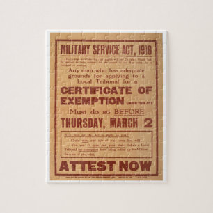Quebra-cabeça Ato do serviço militar, poster do _Propaganda