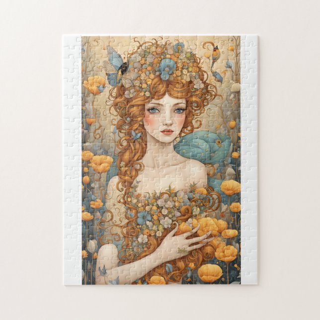 Quebra-cabeça Atraente de conto de fadas numa terra de fantasia (Vertical)