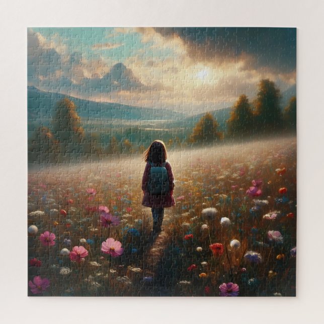 Quebra-cabeça Através dos Blossoms - Caminho de Aventuros (Vertical)