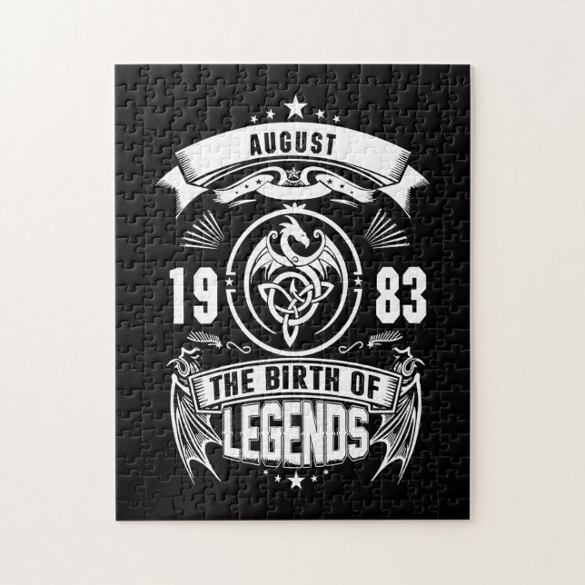 Quebra-cabeça August Gift | 1983 Nascimento Das Legendas (Vertical)