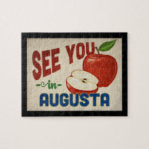 Quebra-cabeça Augusta Georgia Apple - Viagens vintage