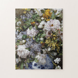 Quebra-cabeça Auguste Renoir - Primavera Buquê .Primavera