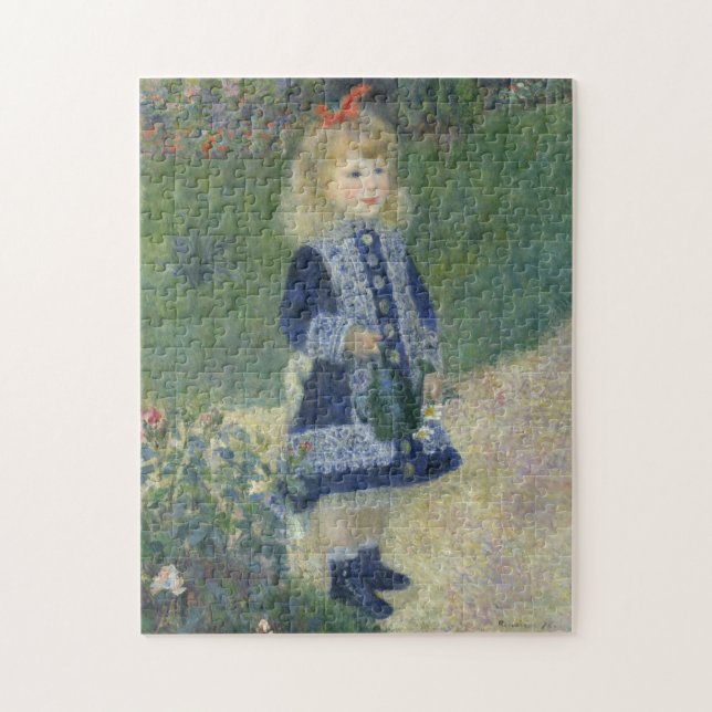 Quebra-cabeça Auguste Renoir's A Girl with a Watering Can (Vertical)