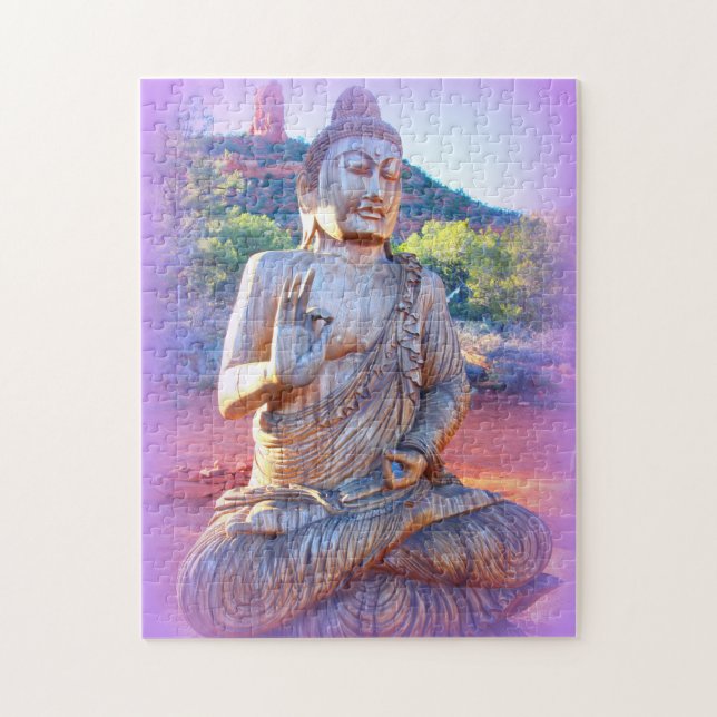 Quebra-cabeça aura Buddha da lavanda (Vertical)