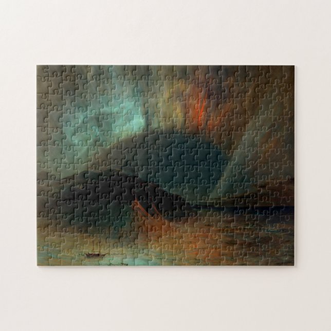 Quebra-cabeça Aurora Borealis da Igreja de Frederic Edwin (Horizontal)