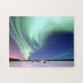 Quebra-cabeça Aurora Borealis sobre o Alasca