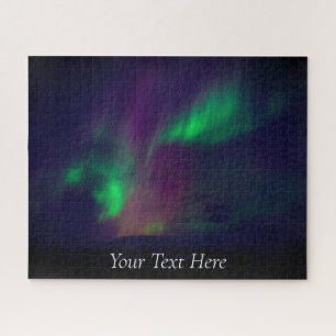 Quebra-cabeça Aurora Borealis Starry Night Stars Sky Winter