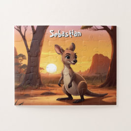 Quebra-cabeça Aussie Personalizada de Little Kangaroo