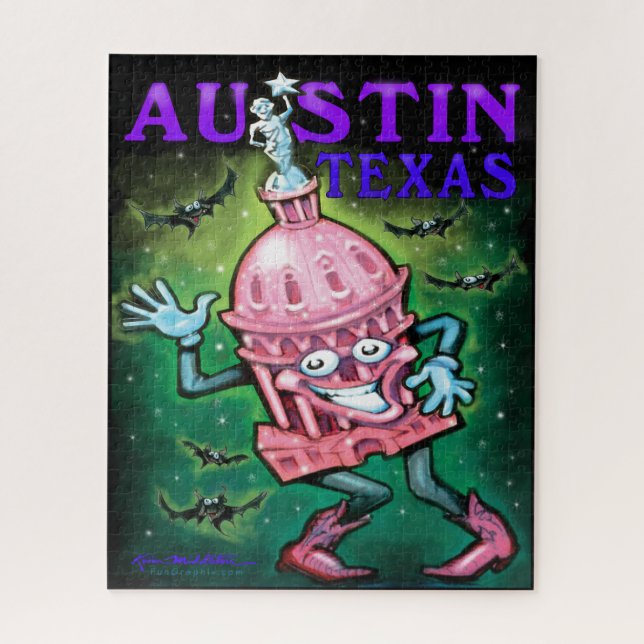 Quebra-cabeça Austin Texas Poster (Vertical)