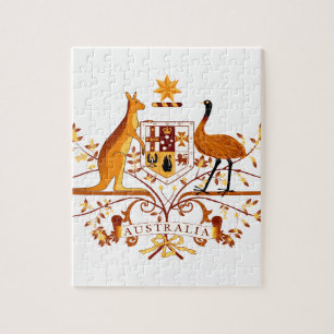 Quebra-cabeça Austrália COA Marrom