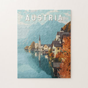 Quebra-cabeça Austria Viagem Art Vintage