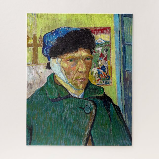 Quebra-cabeça Autorretrato com a Orelha Cortada | Van Gogh | (Vertical)