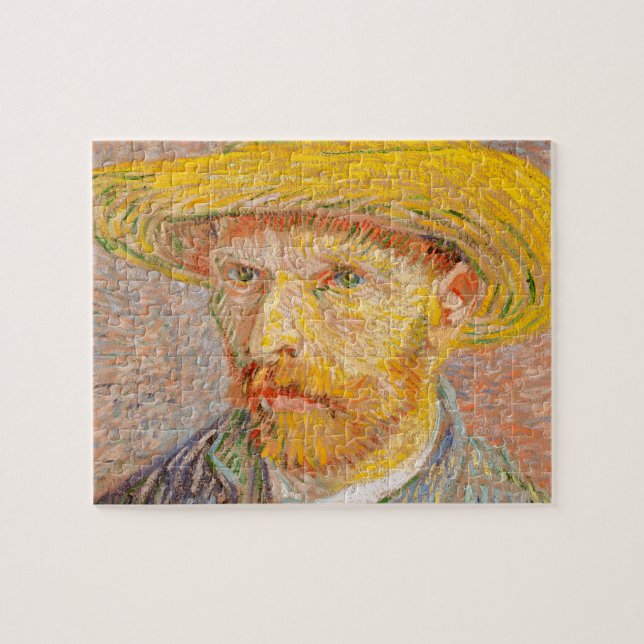 Quebra-cabeça Autorretrato impressionista de Vincent Van Gogh pi (Horizontal)
