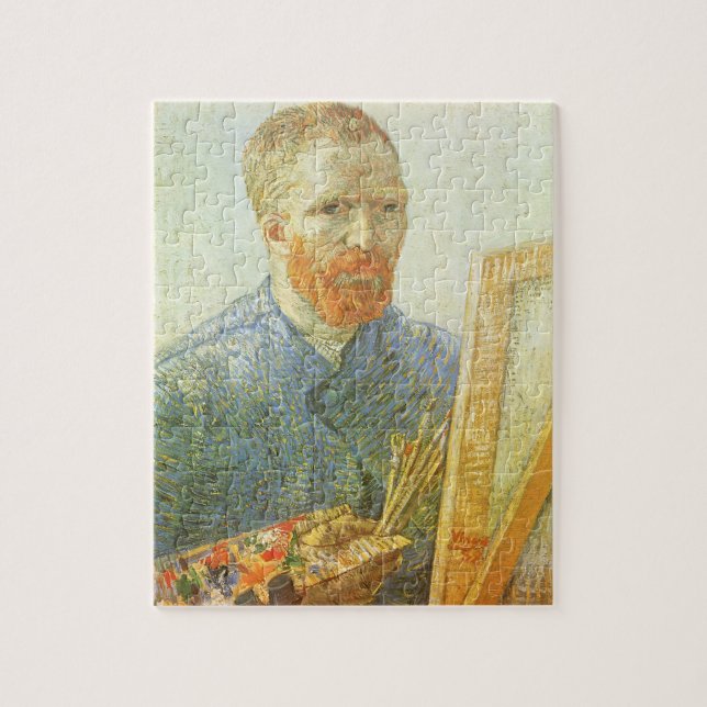 Quebra-cabeça Autorretrato na frente de Easel, Vincent van Gogh (Vertical)