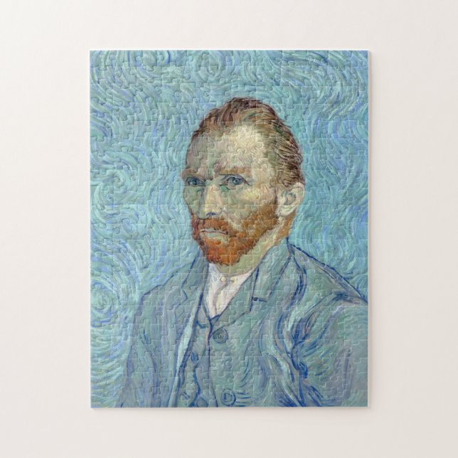 Quebra-cabeça Autorretrato, Vincent van Gogh, 1889 (Vertical)