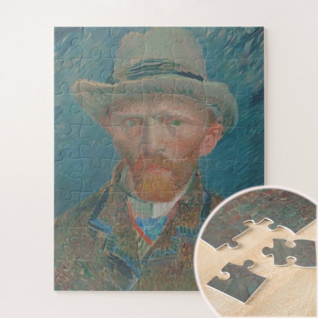 Quebra-cabeça Autorretrato, Vincent van Gogh, Belas Artes (Criador carregado)