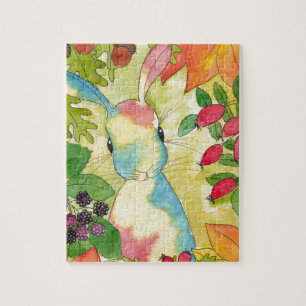 Quebra-cabeça Autumn Bunny por Peppermint Art