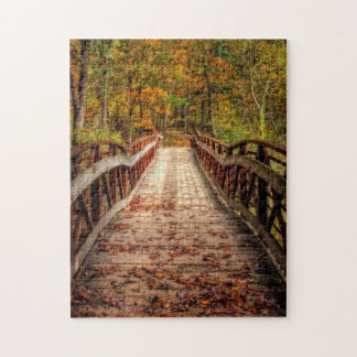 Quebra-cabeça Autumn Foot Bridge