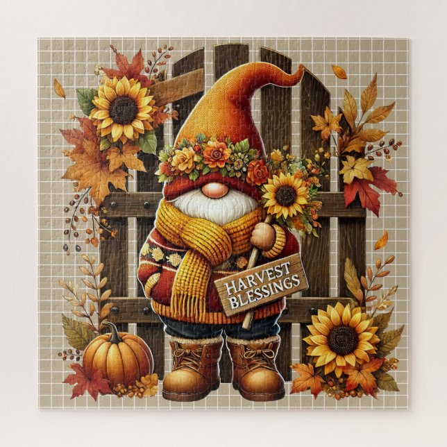 Quebra-cabeça Autumn Gnome Puzzle (Vertical)
