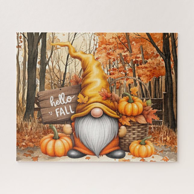 Quebra-cabeça Autumn Gnome Puzzle (Horizontal)