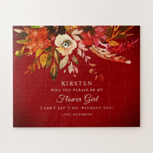 Quebra-cabeça Autumn Splendor Floral Burted Red Be My Fllower Gi