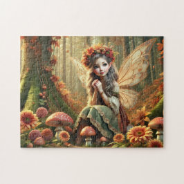Quebra-cabeça Autumn Woodland Fairy Fantasy