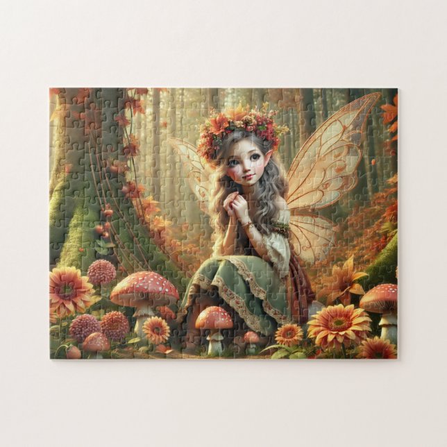 Quebra-cabeça Autumn Woodland Fairy Fantasy (Horizontal)