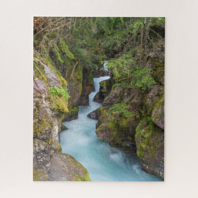 Quebra-cabeça Avalanche Creek, Parque Nacional Glacier, Montana (Vertical)