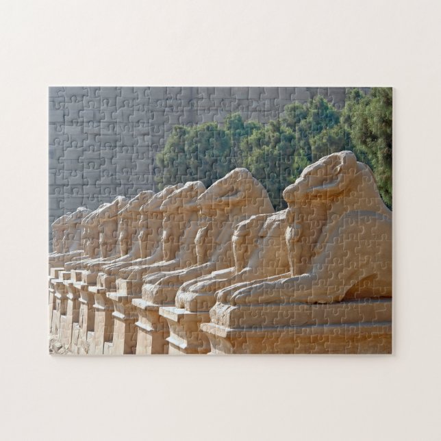 Quebra-cabeça Avenida das Esfinges no Templo de Karnak - Egito (Horizontal)