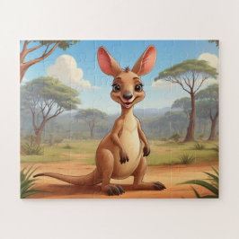 Quebra-cabeça Aventura Australiana com Little Kangaroo