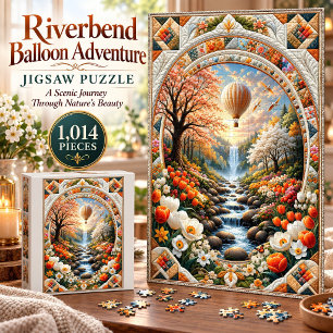 Quebra-cabeça Aventura de Balão Riverbend 1.014 Peças Puzzle