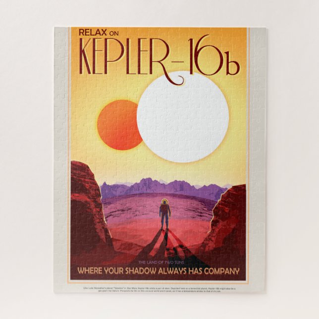 Quebra-cabeça Aventura do Planeta de Destino de Viagem de Espaço (Vertical)