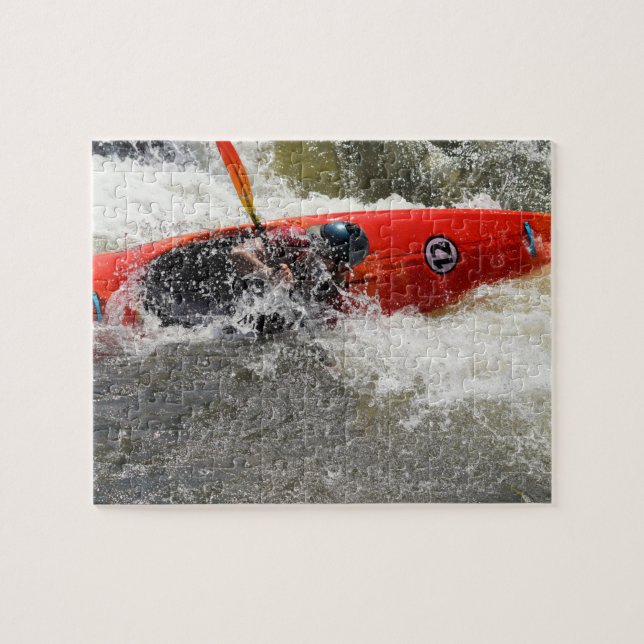 Quebra-cabeça Aventura Kayak White Water - 8 x 10 (Horizontal)
