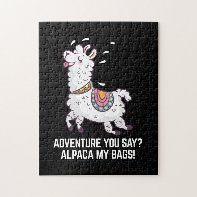 Quebra-cabeça Aventura Você Diz? Alpaca My Bolsas (Vertical)