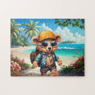 Quebra-cabeça Aventuras Sunny com Urso de Beachy - Prontos para