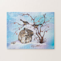 Aves De Neve E Coelho