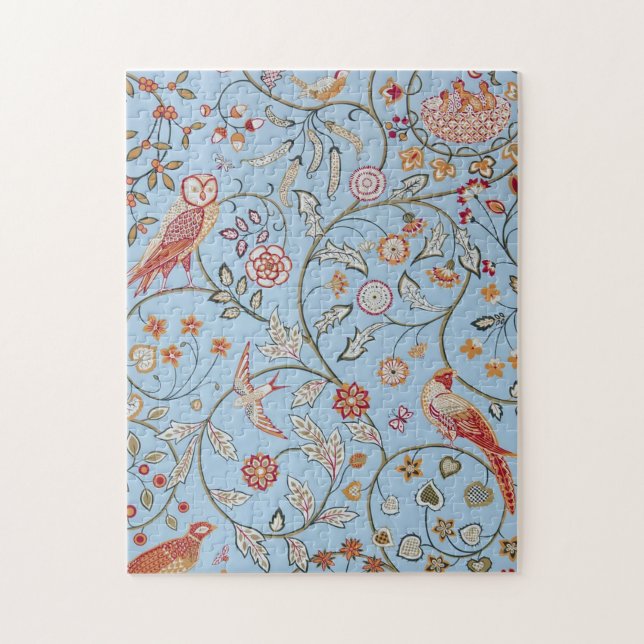 Quebra-cabeça Aves e Flores, William Morris (Vertical)