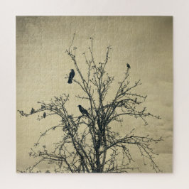 Quebra-cabeça Aves na árvore -