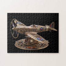 Avião de Combate Mecânico Steampunk Spitfire