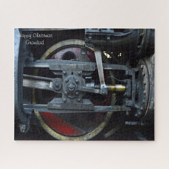 Quebra-cabeça Avô de Natal. (Horizontal)