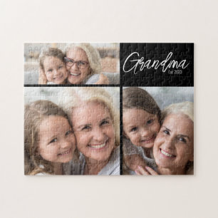Quebra-cabeça Avó Personalizável Ano de Fundação 3 Foto