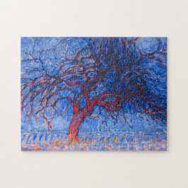 Quebra-cabeça Avond (Noite): A Árvore Vermelha - Piet Mondrian -