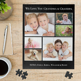 Quebra-cabeça Avós 6 Foto Preto