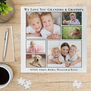 Quebra-cabeça Avós, Nós Te Amamos Foto Personalizada