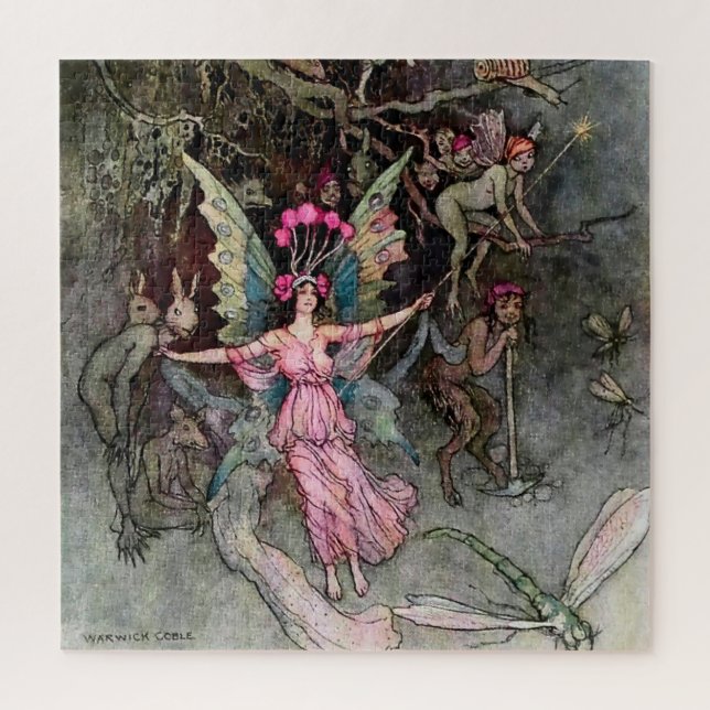 Quebra-cabeça “Away Down Under” por Warwick Goble (Vertical)