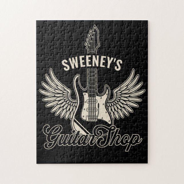 Quebra-cabeça Ax Ax Electric ADD NAME Compro Guitarrista (Vertical)