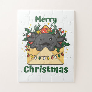 Quebra-cabeça Axolotl - Letra de Natal Axolotls