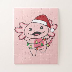Quebra-cabeça Axolotls Christmas Winter Animal Axolotls Jigsen P