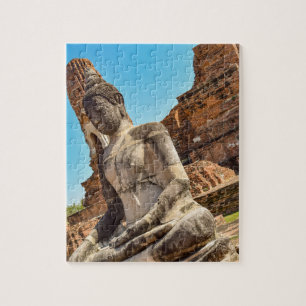 Quebra-cabeça Ayutthaya na Tailândia