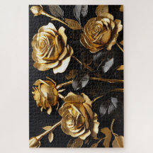 Azílico moderno de Rosas Dourados